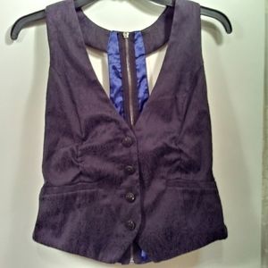 charlotte russe Vest Women's M Cotton/Poly/Spandex